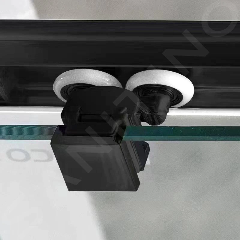 Gelco Sigma - Douchehoek 100x80 Cm, R550, Mat Zwart/helder Glas GS1080B - Afbeelding 8