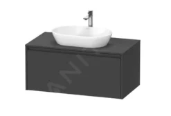 Duravit Ketho.2 - Wastafelonderkast Met Uitsparing 459x1000x550 Mm, 1 Lade, Grafiet Mat K24886049490000