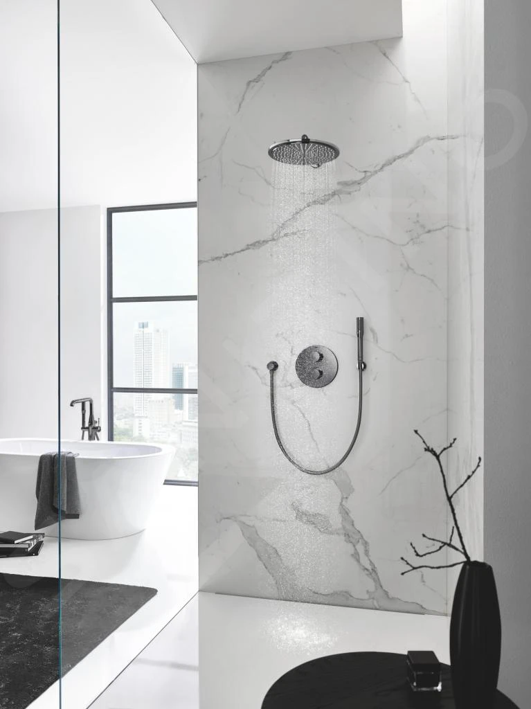 Grohe Rainshower Cosmopolitan - Hoofddouche Cosmopolitan 310 Met Douchearm 380 Mm, 1jet, Hard Graphite 26066A00 - Afbeelding 3