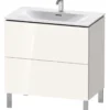 Duravit L-Cube - Wastafelonderkast 856x820x481 Mm, 2 Laden, Glanzend Wit LC659702222