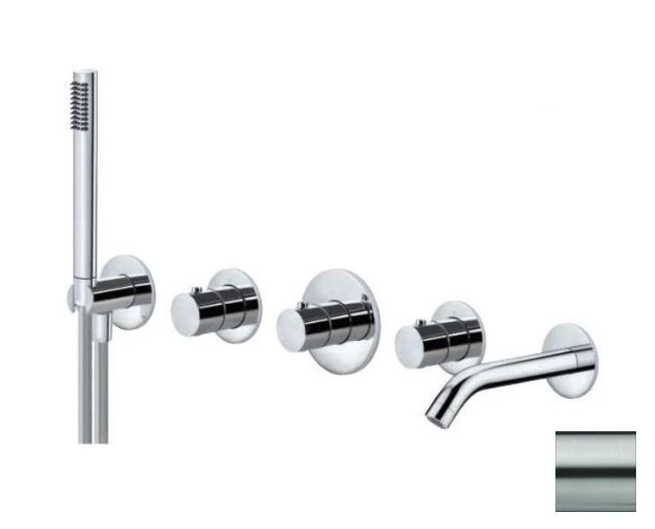 Paffoni Modular Box - Thermostatische Inbouwkraan, Voor 2 Uitgangen, Rvs MDE001ST