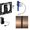 Geberit Spoelsystemen - Urinoirstuursysteem Met Elektronische Spoelactivering, Netvoeding, Bedieningsplaat Type 50, Roodgoud 116.026.QB.1