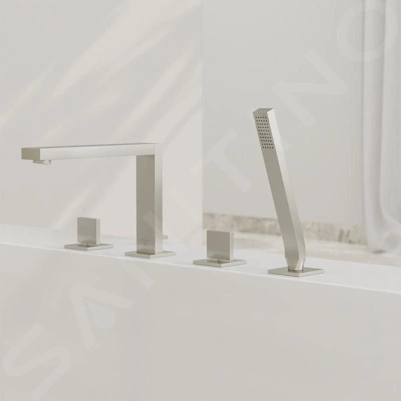 Steinberg 160 - Badrandkraan, 4-gats Installatie, Geborsteld Nikkel 160 2402 BN - Afbeelding 4