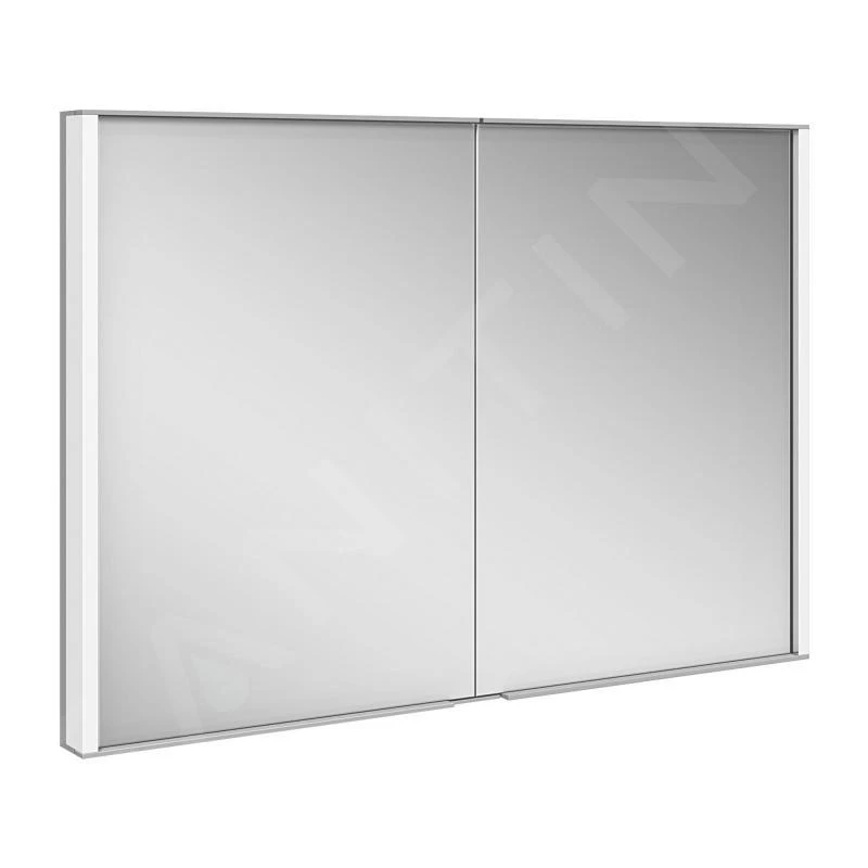Keuco Royal Match - Spiegelkast Met LED-verlichting, Inbouw, 1000x700x149 Mm, Zilver Geanodiseerd 12813171311