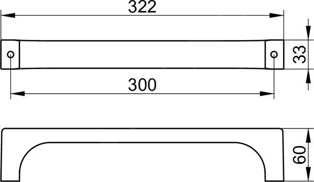 Keuco Edition 11 - Handgreep, Lengte 300 Mm, Chroom 11107010000 - Afbeelding 2