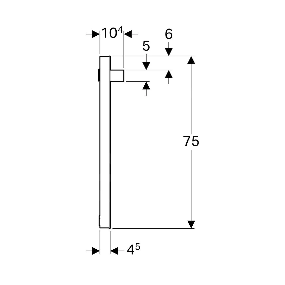 Geberit ICon - Spiegel Met LED-verlichting, 600x750x40 Mm 840760000 - Afbeelding 2