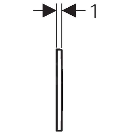 Geberit Toebehoren - Afdekplaat Voor Urinoirstuursysteem, Rvs 116.069.FW.1 - Afbeelding 3