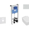 Ideal Standard ProSys - Toiletset- Inbouwreservoir, Closet, WC-zitting Strada II, Oleas M2 Bedieningsplaat, Aquablade, SoftClose, Mat Chroom ProSys120M SP26