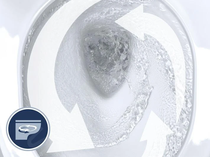 Grohe Euro Ceramic - Staande Toiletpot, Rimless, Triple Vortex, Wit Alpine 39338000 - Afbeelding 4
