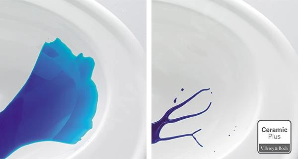 Villeroy & Boch O.novo - Stortbak Voor Staande Toiletpot, Met Zijaansluiting, CeramicPlus, Alpine Wit 5760S1R1 - Afbeelding 3