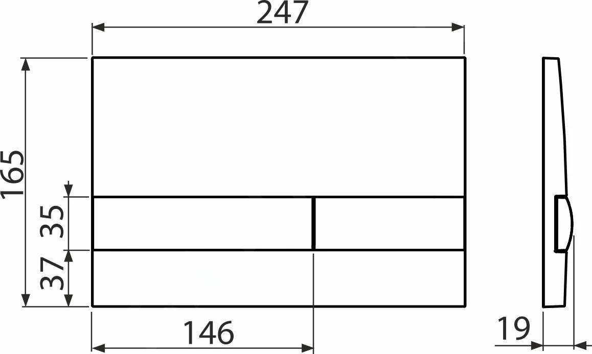 Kielle Gemini I - Bedieningspaneel, Glanzend Wit 70206020 - Afbeelding 2