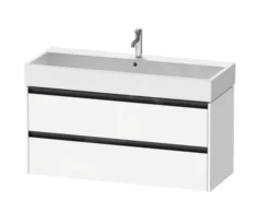 Duravit Ketho.2 - Wastafelkast 549x1184x460 Mm, 2 Laden, Mat Wit K25279018180000