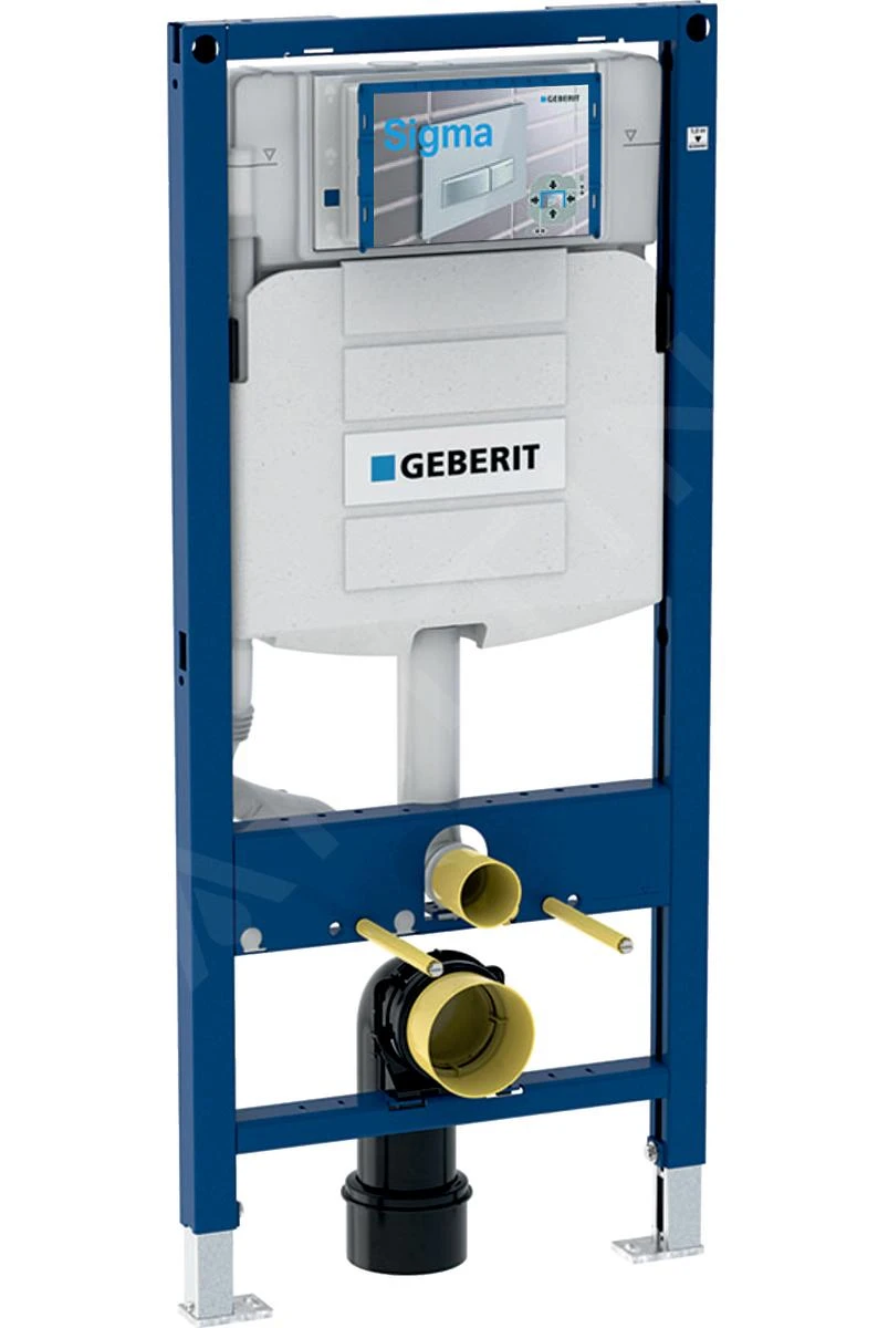 Geberit Duofix - Set Voorwandinstallatie, Closet Alpha Met WC-zitting, SIGMA30 Bedieningsknop, Mat Chroom/chroom 111.300.00.5 NR7 - Afbeelding 3