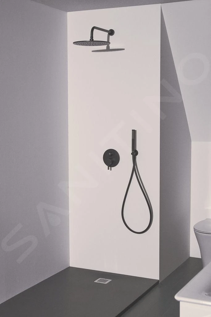 Ideal Standard CeraLine - Inbouw Badkraan Incl. Inbouwdeel, Zwart A6939XG - Afbeelding 3