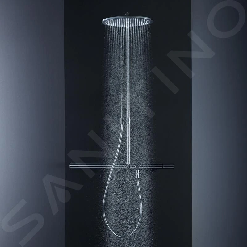 Axor ShowerSolutions - Showerpipe 800 Doucheset Met Opbouw Thermostaat, Chroom 27984000 - Afbeelding 4