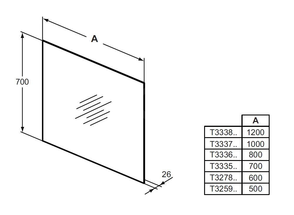 Ideal Standard Mirror&Light - Spiegel 500x700 Mm Met LED Sfeerverlichting T3259BH - Afbeelding 2