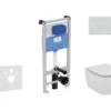 Ideal Standard ProSys - Toiletset- Inbouwreservoir, Closet, WC-zitting Tesi, Oleas M2 Bedieningsplaat, Chroom ProSys120M SP15