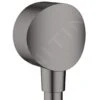 Hansgrohe Fixfit - Wandaansluitbocht S Met Terugslagklep, Geborsteld Zwart Chroom 26453340