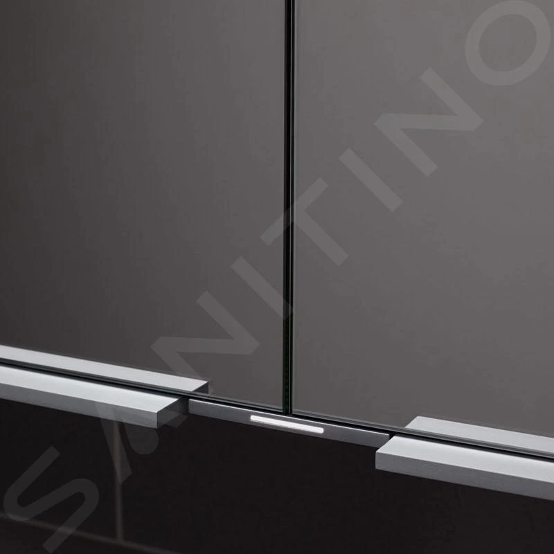 Keuco Royal Match - Spiegelkast Met LED-verlichting, Inbouw, 1000x700x149 Mm, Zilver Geanodiseerd 12813171311 - Afbeelding 5