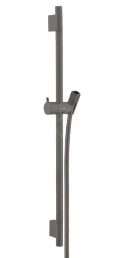 Hansgrohe Unica'S - Douchestang 650mm Met Doucheslang, Geborsteld Zwart Chroom 28632340