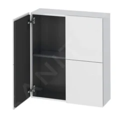 Duravit L-Cube - Zijkast 800x700x243 Mm, 2 Deuren, Wit Mat LC116701818