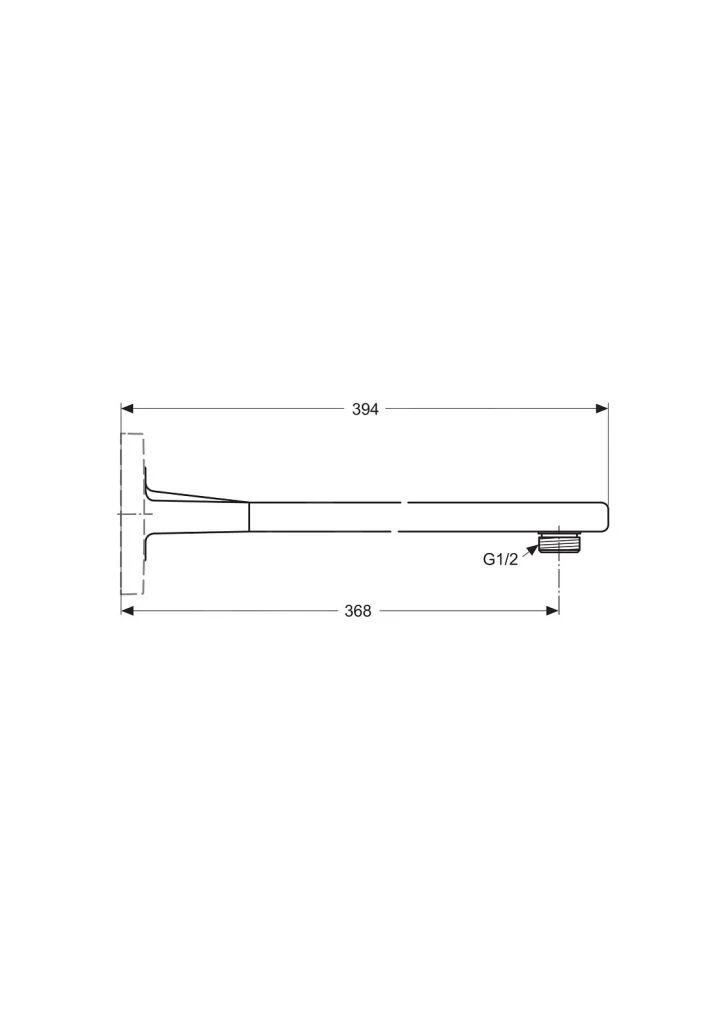 Ideal Standard Archimodule - Douchearm 370 Mm, Chroom A1524AA - Afbeelding 2