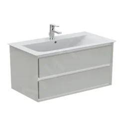 Ideal Standard Connect Air - Wastafelonderkast 1000x440x517 Mm, Glanzend Lichtgrijs/wit Mat E0821EQ