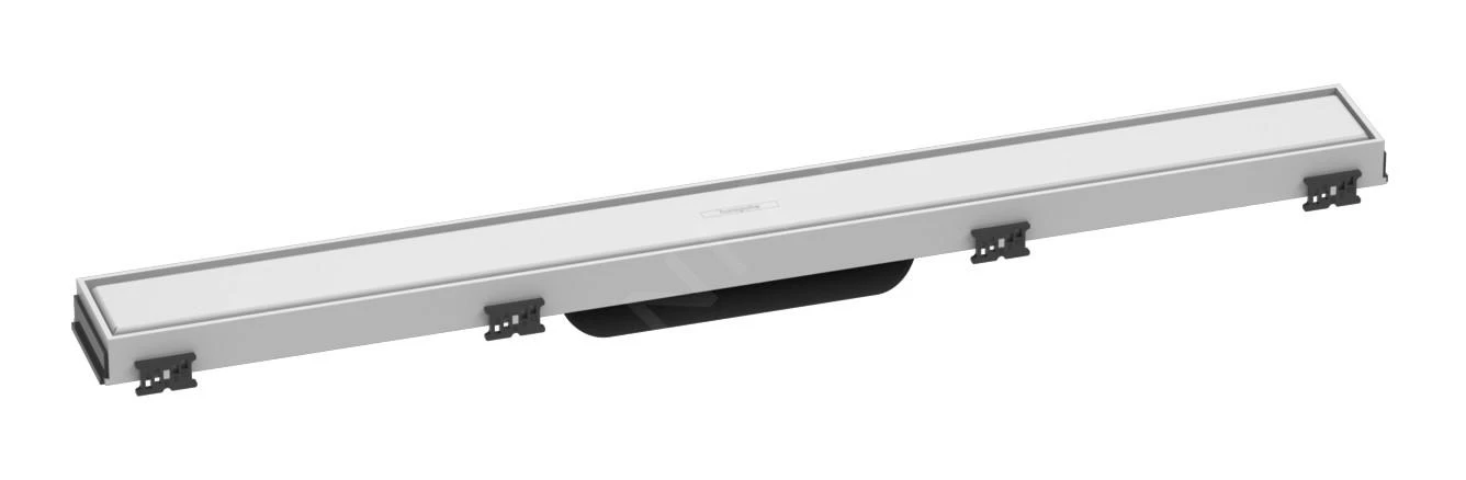 Hansgrohe RainDrain Match - Douchegoot Met Rvs Rooster 700, In Hoogte Verstelbaar Frame, Mat Wit 56037700