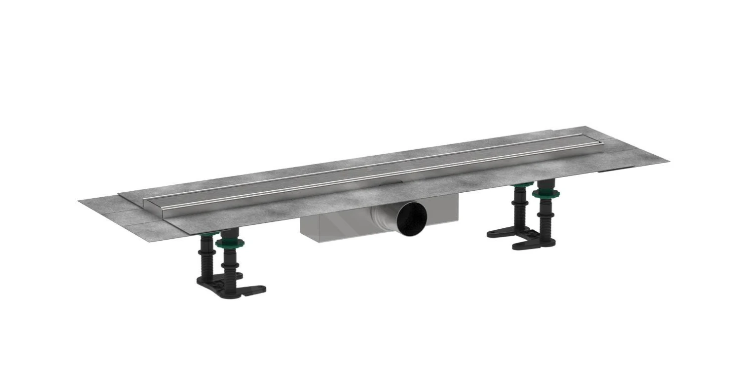 Hansgrohe RainDrain Compact - Douchegoot 70 Cm, Met Rooster, Geborsteld Roestvrij Staal 56176800