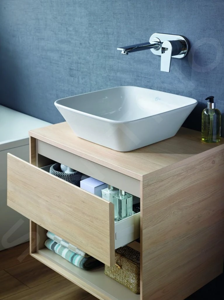 Ideal Standard Connect Air - Wastafelonderkast 600x440x517 Mm, Decor Eiken Grijs/wit Mat E0826PS - Afbeelding 3