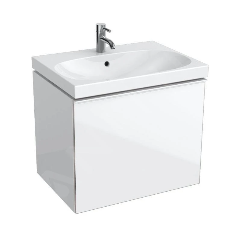 Geberit Acanto - Wastafelonderkast 650 Mm, Glanzend Wit 500.610.01.2