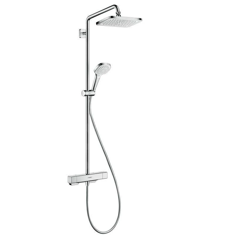 Hansgrohe Croma - Showerpipe Douchset Met Thermostaat, 1jet, Chroom 27630000