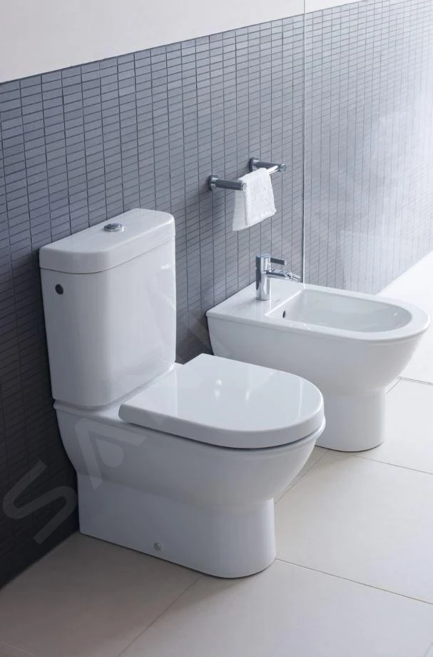 Duravit Darling New - Staande Toiletpot, Vario Afvoer, Met HygieneGlaze, Alpine Wit 2138092000 - Afbeelding 3