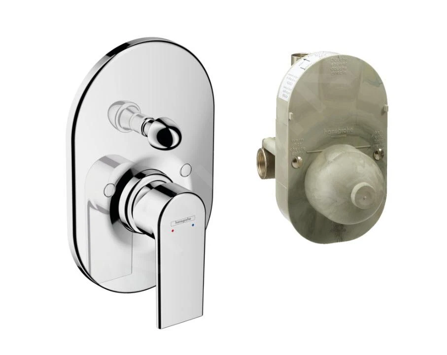 Hansgrohe Vernis Shape - Inbouw Badkraan, Met Inbouwdeel, Chroom 71472000 - Afbeelding 3