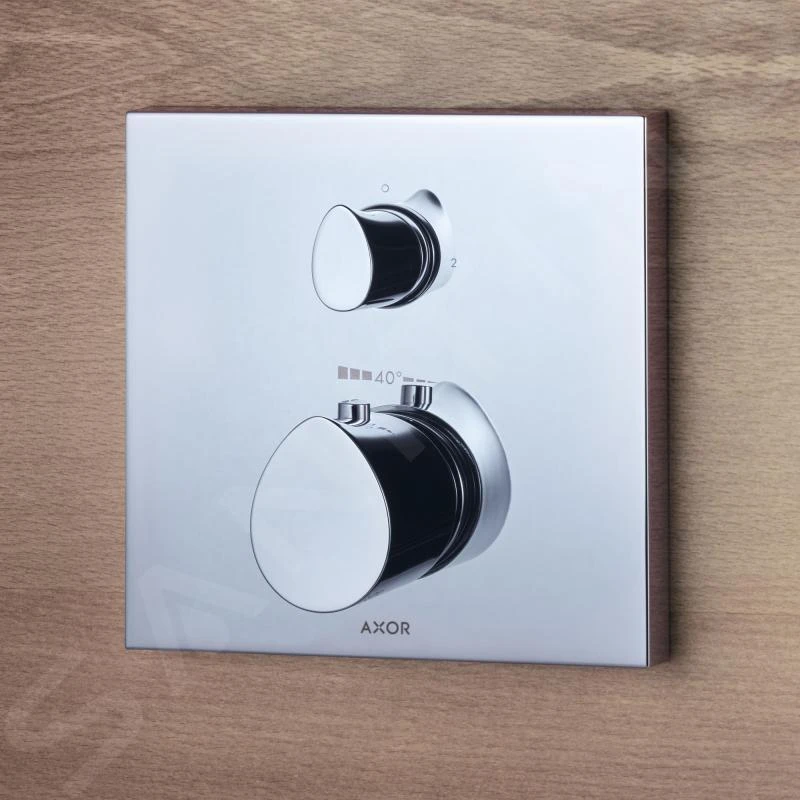 Axor Starck Organic - Afdekset Voor Thermostaat Met Met Stop- En Omstelkraan,2 Functie, Chroom 12716000 - Afbeelding 4