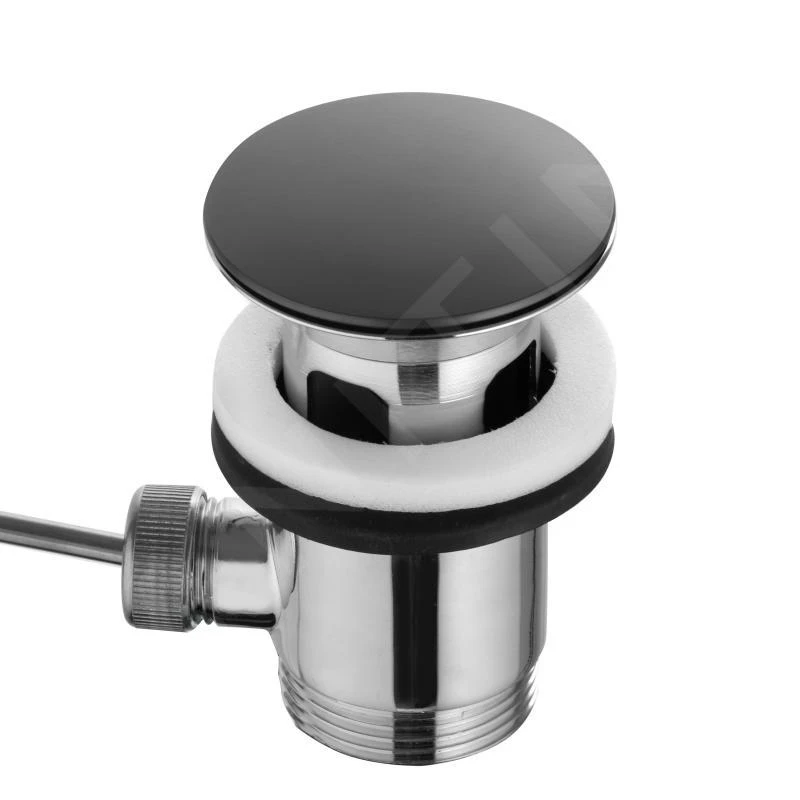 Keuco Edition 400 - Wastafelkraan Met Afvoergarnituur, Zwart Chroom Geborsteld 51504130000 - Afbeelding 4