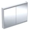 Geberit ONE - Spiegelkast Met LED-verlichting, 1200x900x150 Mm, 2 Deuren, Aluminium 505.815.00.1