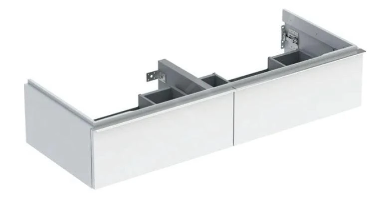 Geberit ICon - Wastafelonderkast 1184x247x476 Mm, 2 Laden, Glanzend Wit 502.314.01.2