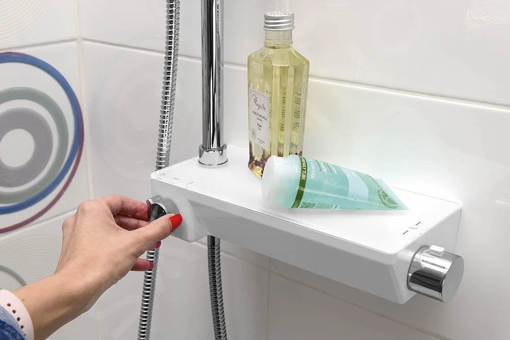 Sapho Douches - Liam 210 Doucheset Met Thermostaat, 3jet, Chroom LP139 - Afbeelding 13