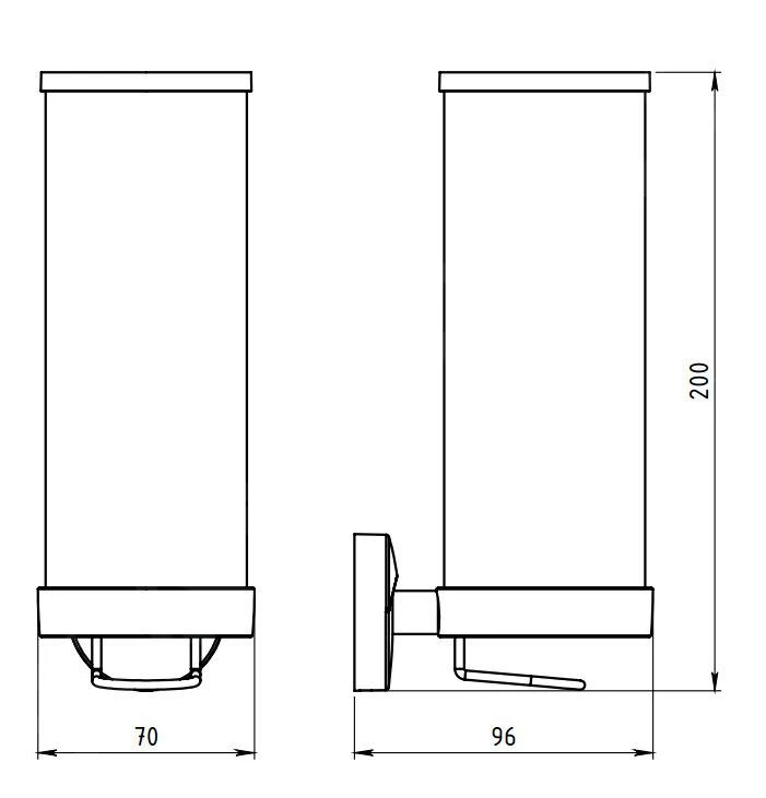 Novaservis Metalia 11 - Wattenschijfje Houder, Glas/chroom 0172,0 - Afbeelding 2