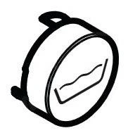 Hansgrohe Toebehoren - Select-knop Bad, Zwart 92577610