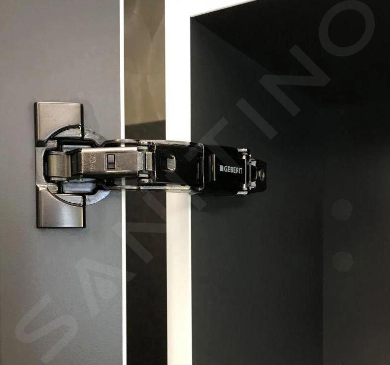 Geberit Smyle Square - Hoge Badkamerkast 1180x360 Mm, Glanzend Wit 500.361.00.1 - Afbeelding 4