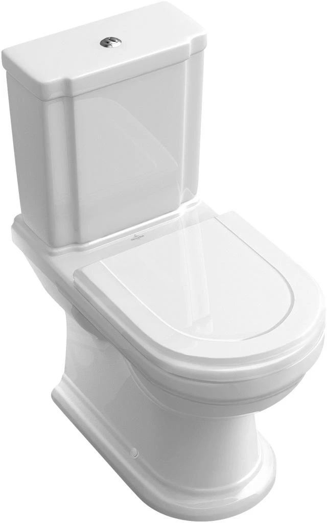 Villeroy & Boch Hommage - Duobloktoilet, 370x725 Mm, CeramicPlus, Wit 666210R1