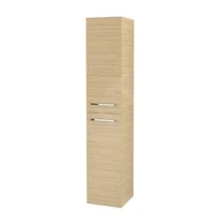 Villeroy & Boch Avento - Hoge Badkamerkast, 350x1760x372 Mm, 2 Deuren, Nordic Oak A89401VJ