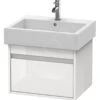 Duravit Ketho - Wastafel Onderkast 410x550x440 Mm, 1 La, Glanzend Wit KT668602222