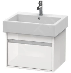 Duravit Ketho - Wastafel Onderkast 410x550x440 Mm, 1 La, Glanzend Wit KT668602222