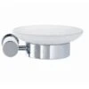 Duravit D-Code - Zeepschaal Met Houder, Rechts, Melkglas/chroom 0099181000