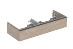 Geberit ICon - Wastafelonderkast, 118x25x48 Cm, 2 Laden, Eiken 502.314.JH.1