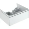 Geberit Xeno 2 - Wastafelonderkast 600 Mm, Interne Lade Met LED Verlichting, Glanzend Wit 500.505.01.1