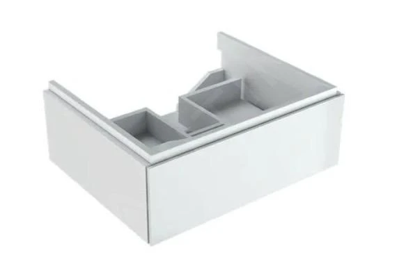 Geberit Xeno 2 - Wastafelonderkast 600 Mm, Interne Lade Met LED Verlichting, Glanzend Wit 500.505.01.1